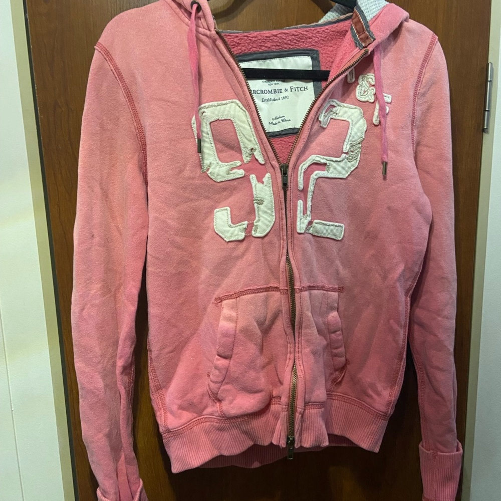 Abercrombie & Fitch Pink Zip-Up Jacket